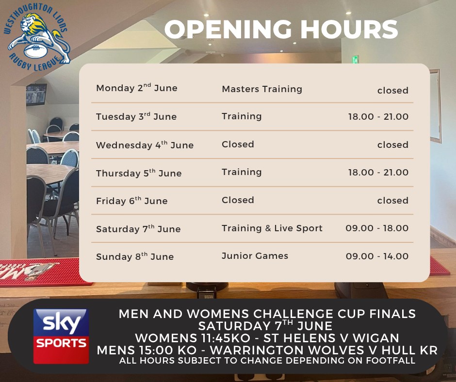 June 2025 Opening Hours